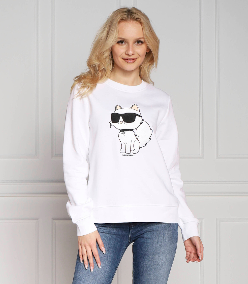 Худи ikonik 2.0 choupette Karl Lagerfeld - белый(230W1802)
