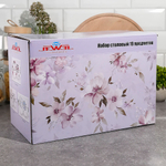 Столовый набор 19 предметов "Пион", Jewel