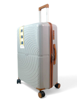 Большой чемодан Bon-Voyage PP Wave, Светло-серый, L