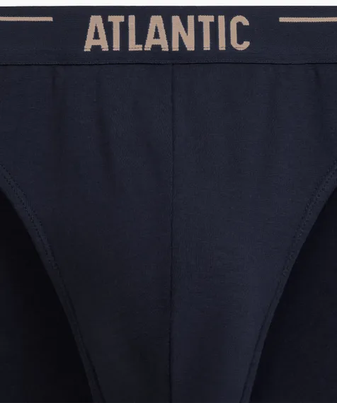 Трусы (5шт) мужские слипы спорт Atlantic, 5SMP-004, хлопок, темно-синий