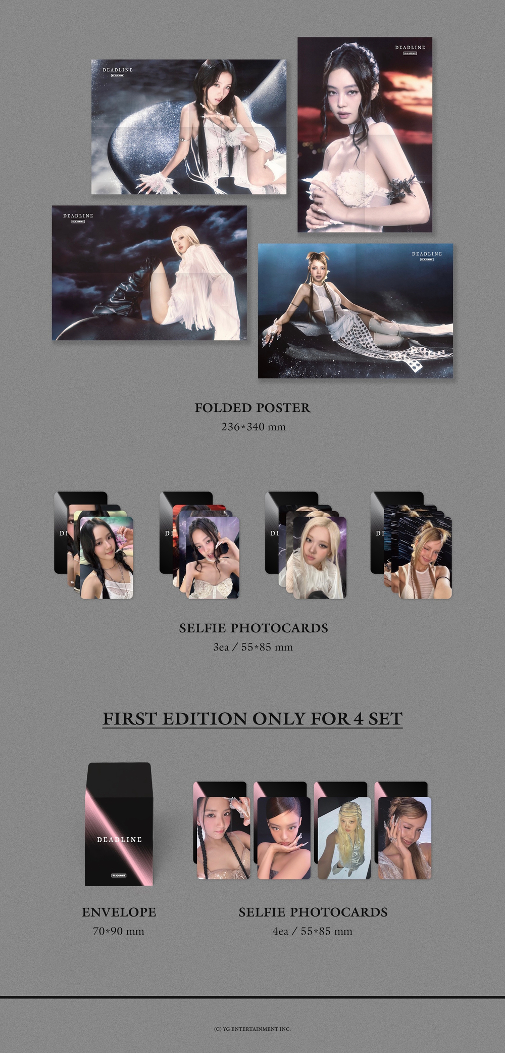 Альбом BLACKPINK 3rd MINI ALBUM [DEADLINE] SILVER Ver.