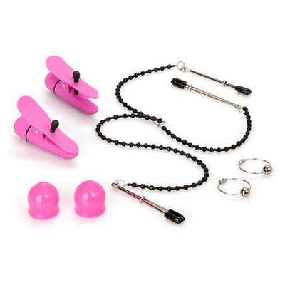 Женский набор для стимуляции сосков Hers Intimate Kit (Цвет: розовый, черный, серебряный)