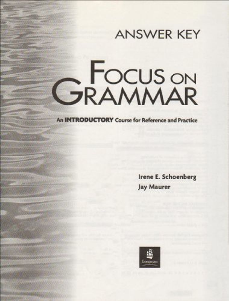 Focus on Grammar 2nd Ed Intro Ans/Key