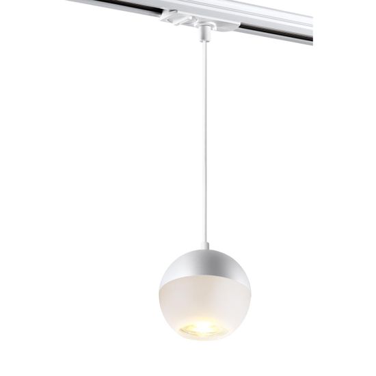 370821 PORT NT22 126 белый Светильник трековый однофазный трехжильный, провод 1м IP20 GU10 9W 220V GARN