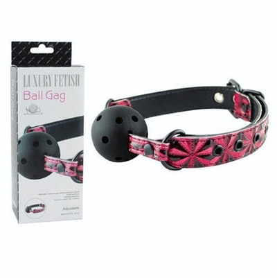 Кляп шарик дышащий Ball Gag красный