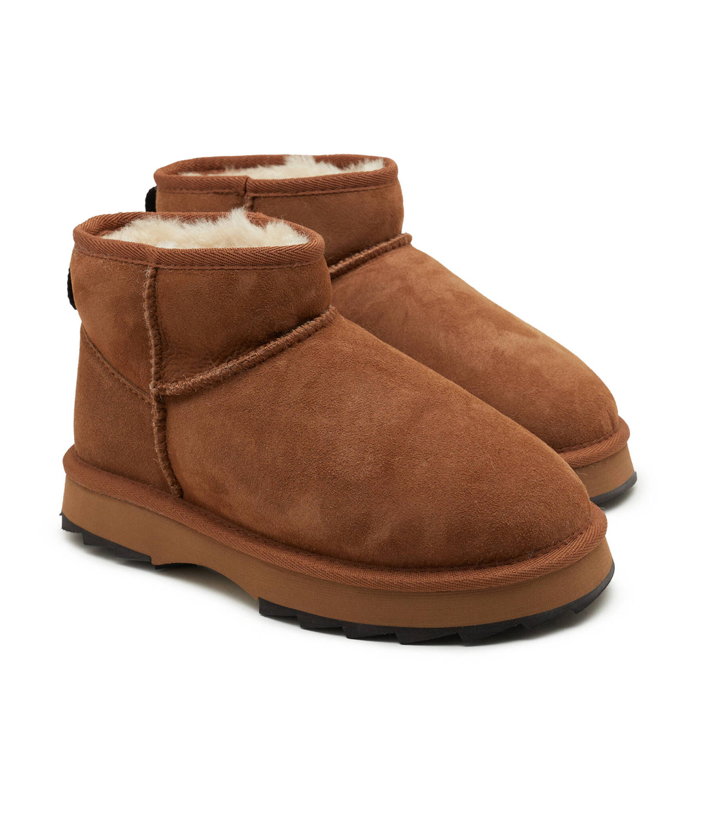 Кожаные угли sharky micro EMU Australia - коричневый(W12548)