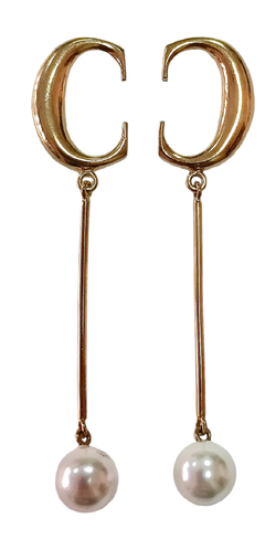 Ювелирные серьги из серебра с позолотой