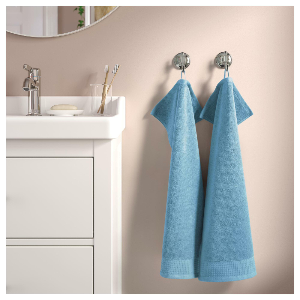 Полотенце IKEA VINARN (ВИНАРН), Голубой, 40х70 см