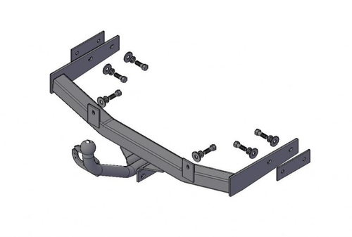 Фаркоп /2190 Гранта лифтбэк/ несъемный шар (без электрики) (Трейлер)
