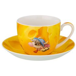 ЧАЙНЫЙ НАБОР 1ПЕР. "КОРОВКИ" 2ПР. 450МЛ (КОР=24НАБ.)