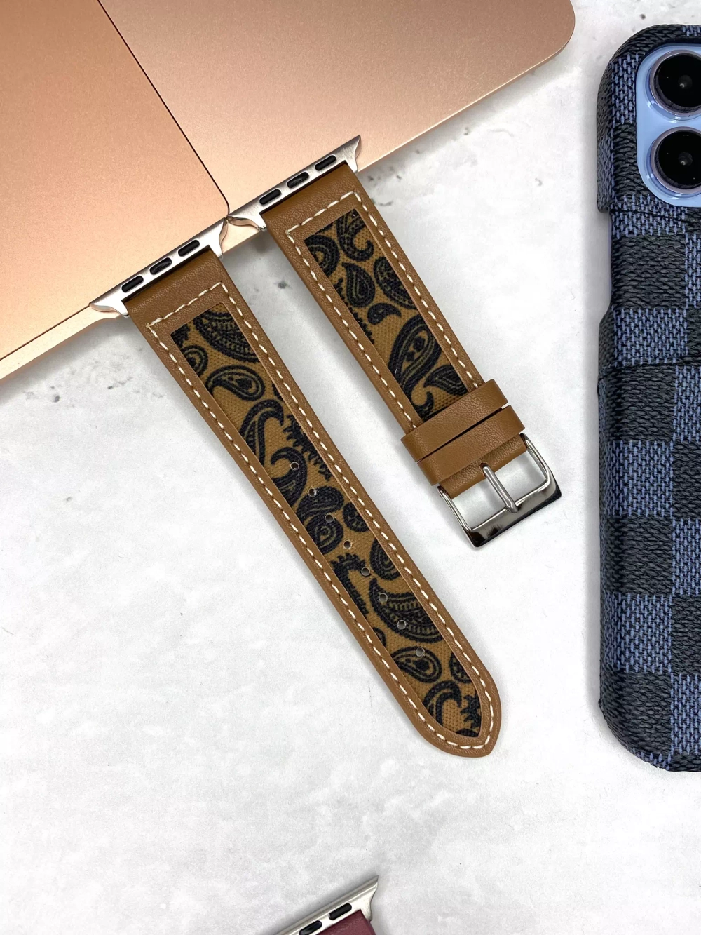 Ремешок для Apple Watch (watch buckle). Кожа. Pattern 42/44/45mm