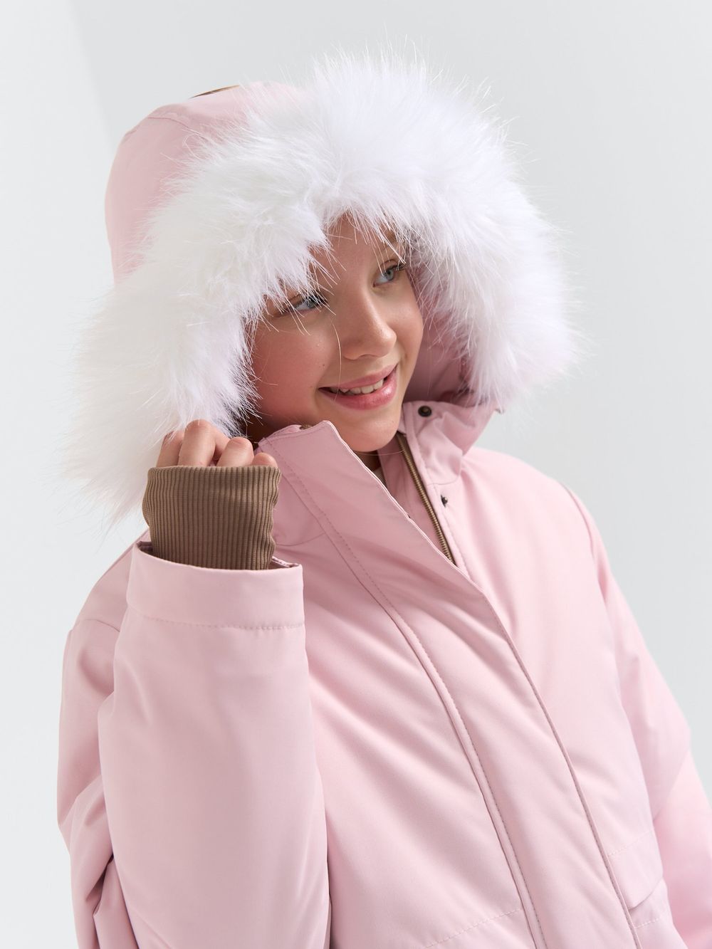 Парка зимняя на меху "Камелия" 7+