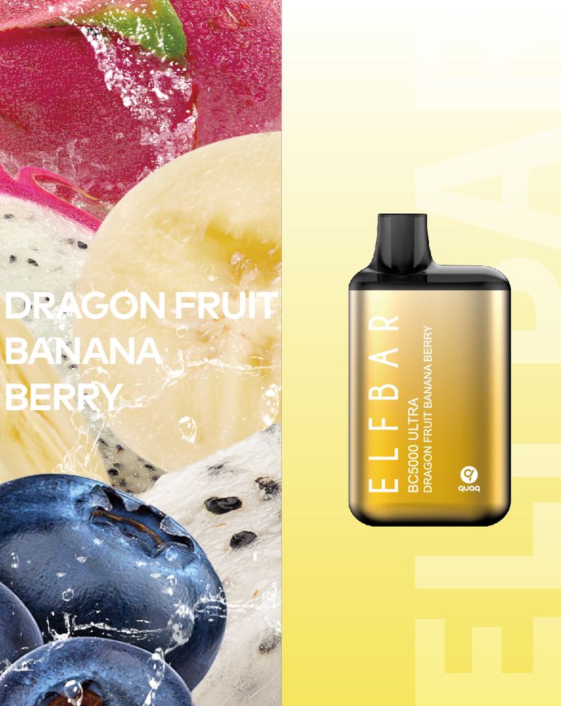 Elf Bar BC5000 ULTRA - Dragon Fruit Banana Berry (5% nic)