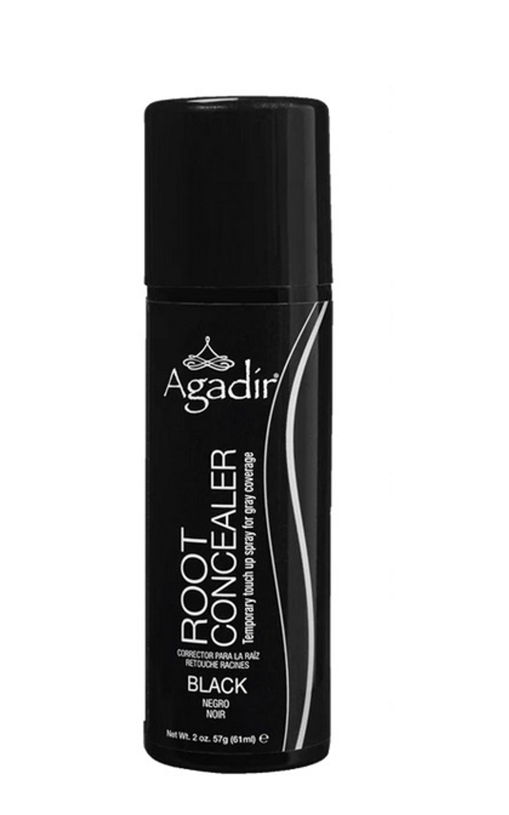 Тонирующий спрей ЧЕРНЫЙ /Agadir Root Concealer Gray Coverage Black, 61ml