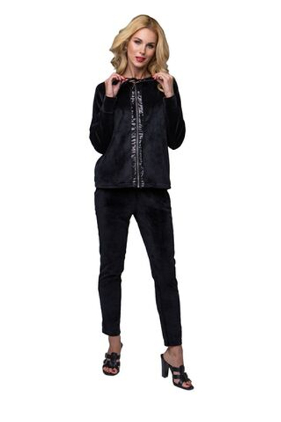 Костюм с капюшоном на молнии (Размер: XXL) (Цвет: черный)