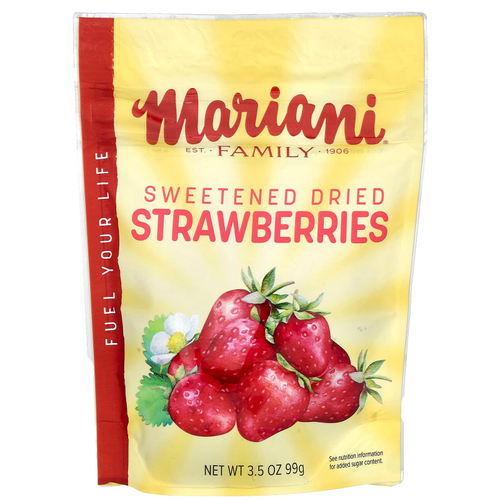 Mariani, Сушеная клубника с сахаром, 99 г (3,5 унции)