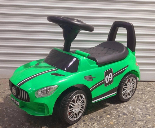 Машинка для катания   (машина каталка, толокар, зеленая)