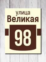 Табличка адресная УФ-8