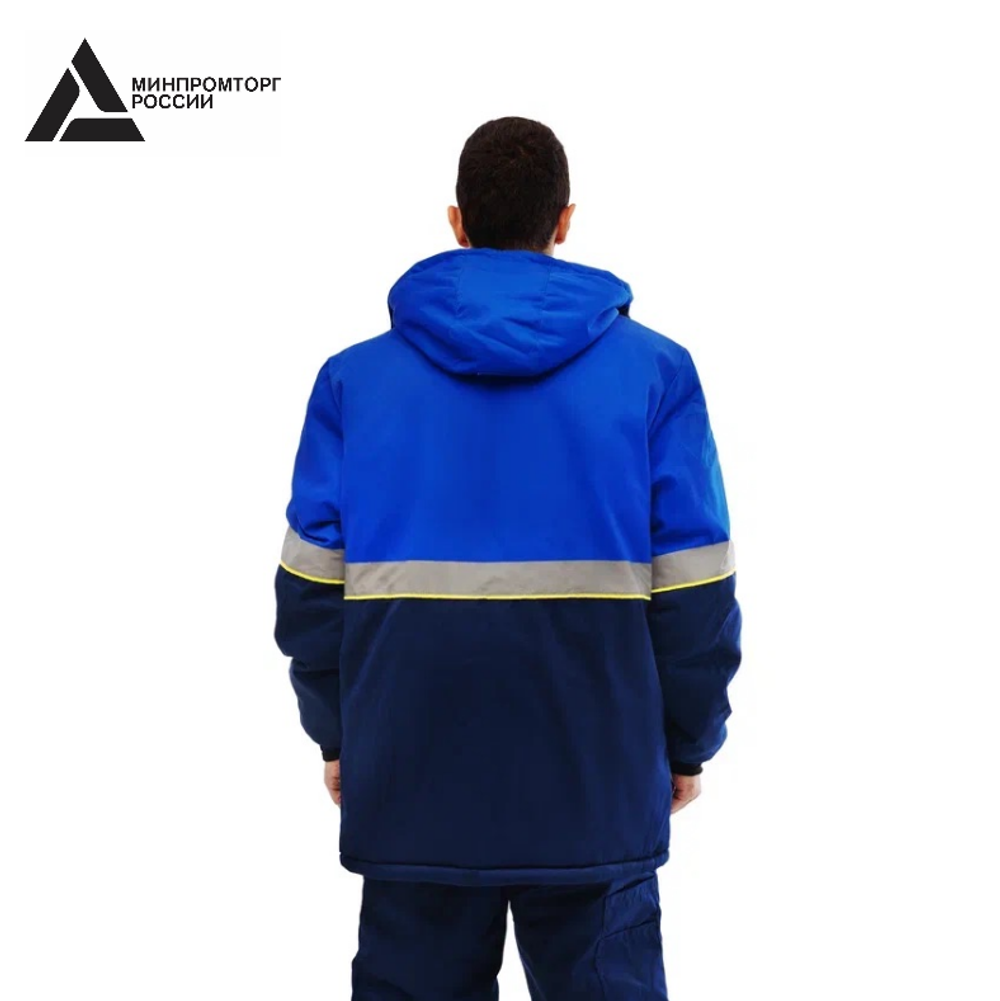 Куртка зимняя мужская «СЕВЕРНАЯ ШИРОТА» цв.синий/васильковый