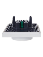 FORTE&PIANO Розетка 2-местная с заземлением без защитных шторок безвинтовое крепление 16А FP224 белый IEK