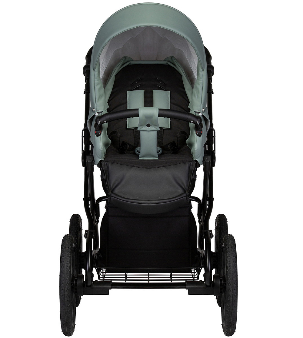 Детская коляска Indigo Mio Eco Plus 14 2 в 1 03 шалфей кожа