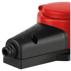 Колодка ЭРА KX-2e-RED-IP44 каучуковая с заземлением 2 розетки 16A IP44 красная | Колодки