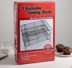Решетка для охлаждения хлеба и выпечки 3-х ярусная 40х25 см
