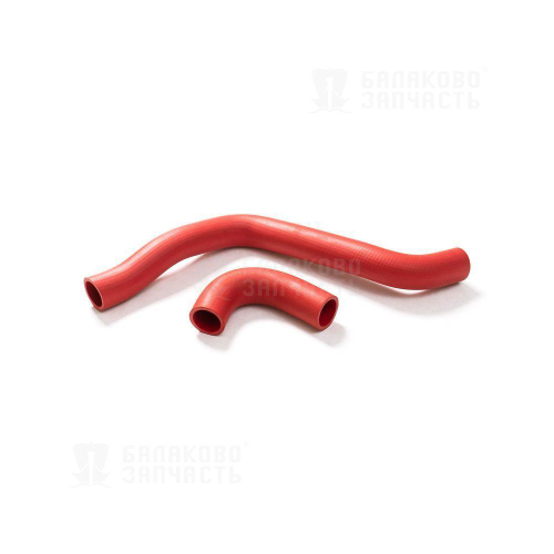 Патрубки радиатора Калина ВАЗ 1118 Калина, 1119 16 клапанов 2шт резина красные Балаково Запчасть