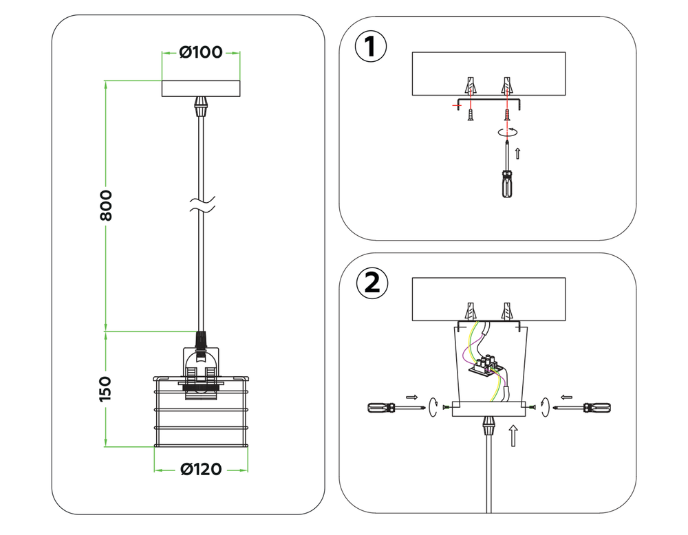 Ambrella Подвесной светильник в стиле лофт Loft TR8065