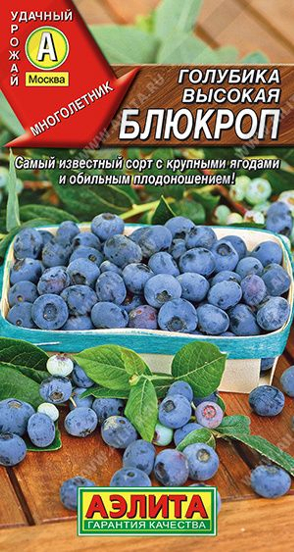 Голубика, Аврора, Семена Ягод, 0.01 гр.
