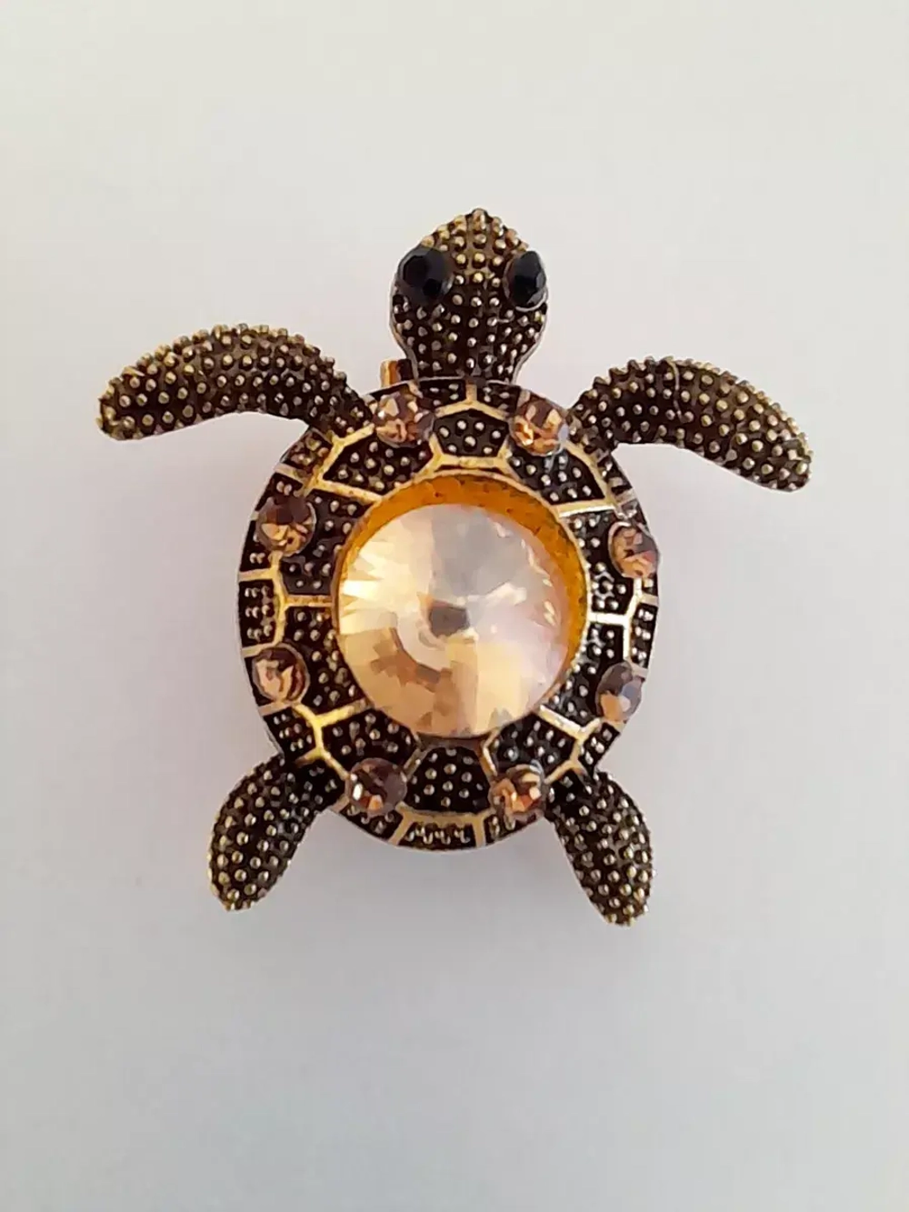 Брошь черепаха античное золото