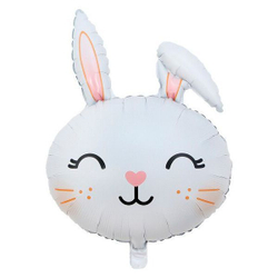 К 30 Зайчик улыбающийся / 1 шт / Фольгированный шар (Китай) Г071