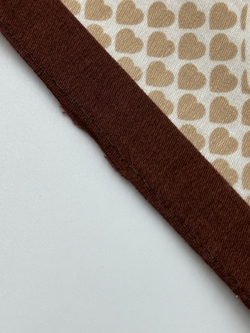 Платок бежевый с сердечками Celine