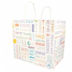 Пакет бумажный с ручками "PAROLE" 32+21*28,5 см, крафт-бумага, 1 шт, Garcia de Pou