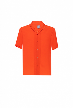 Рубашка с коротким рукавом оранжевая 02-04-23 SS men