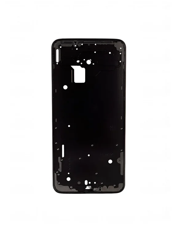 Средняя часть корпуса (рамка) для OnePlus 6T черная матовая (Midnight Black)