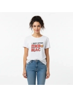 Футболка больших размеров с принтом