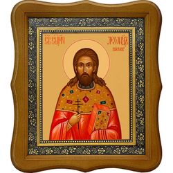 Леонид Викторов, священномученик пресвитер. Икона на холсте.