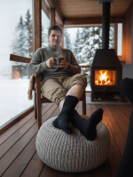 Термоноски флисовые мужские LEGENDA черные 1 пара