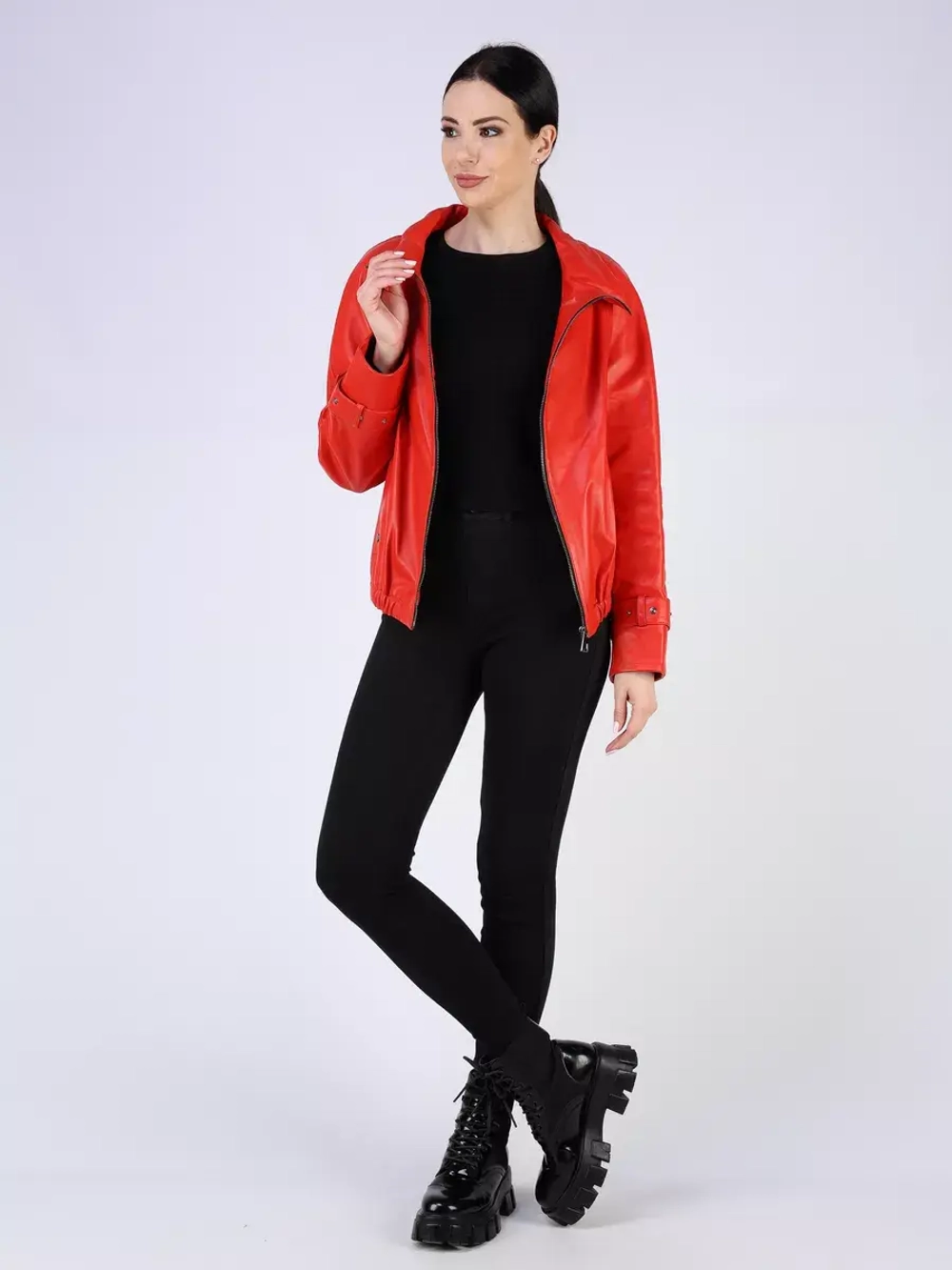 Кожаная куртка демисезонная Турция