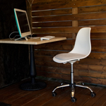 Кресло компьютерное Zip-mebel Смузи Хром белый/серый