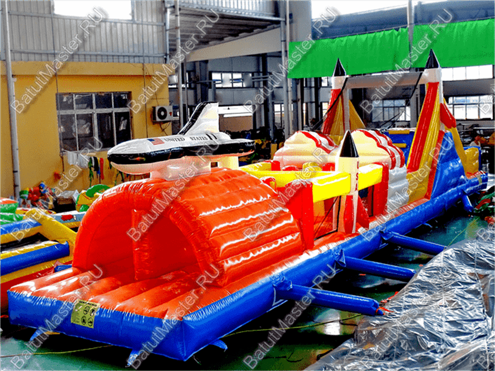 Коммерческий надувной батут "Ракета на взлёте"