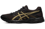 Asics Gel-Contend 4 comfortable fabric synthetic leather wear-resistant breathable lightweight low-cut GEL training running shoes men's black gold