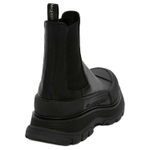 Alexander McQueen Tread Slick Ankle Boot Black Silver