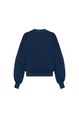 Свитшот с принтом Тёмно-синий