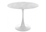 Стол стеклянный Woodville Tulip 90 super white glass
