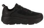 HOKA ONE ONE Bondi 6 comfortable fabric synthetic leather non-slip wear-resistant breathable lightweight low-cut casual running shoes women's black