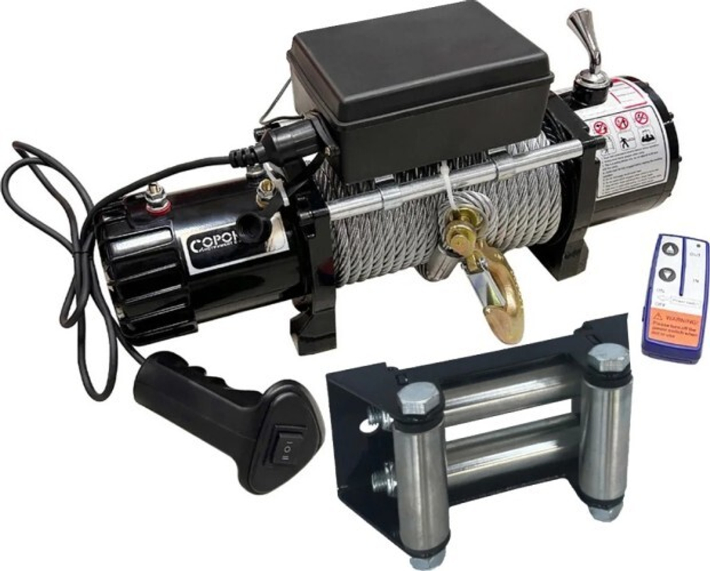 Лебедка автомобильная электрическая СОРОКИН 4.999 (9 т - 26 м), для эвакуаторов