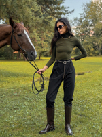 Брюки с поясом-шнурком