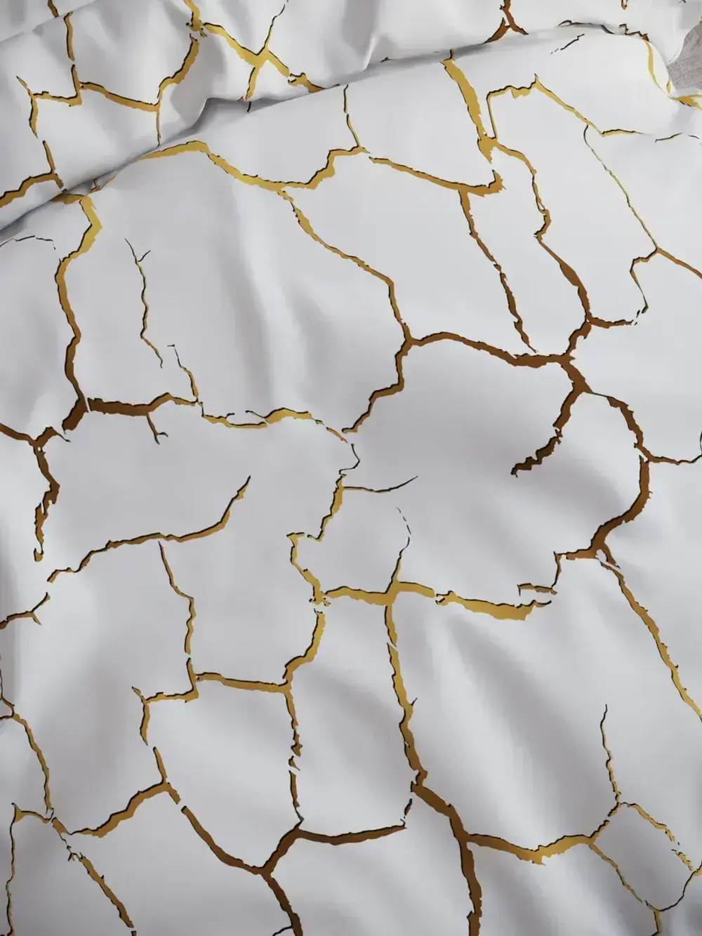 Декоративная наволочка с рюшами, оборками "Кракле(белый)" 50х70 см, 1 шт, без молнии